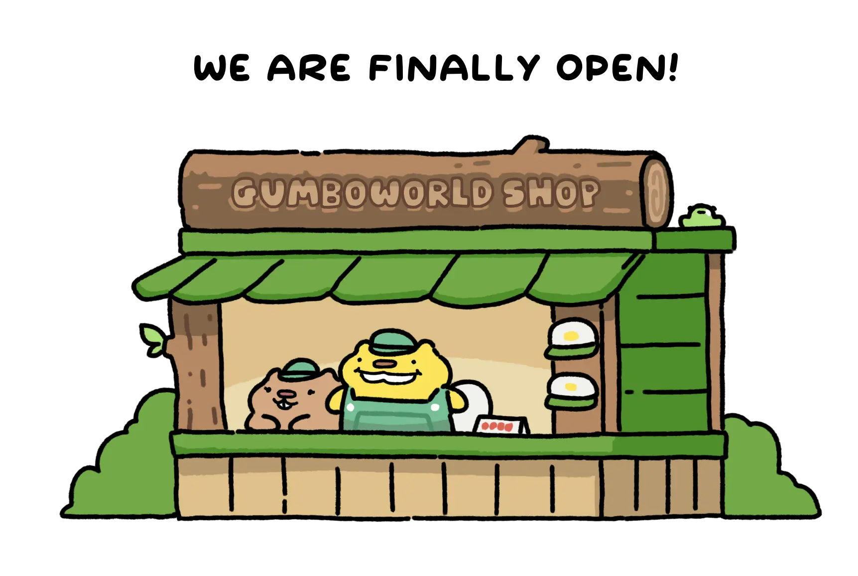 Shop is now open